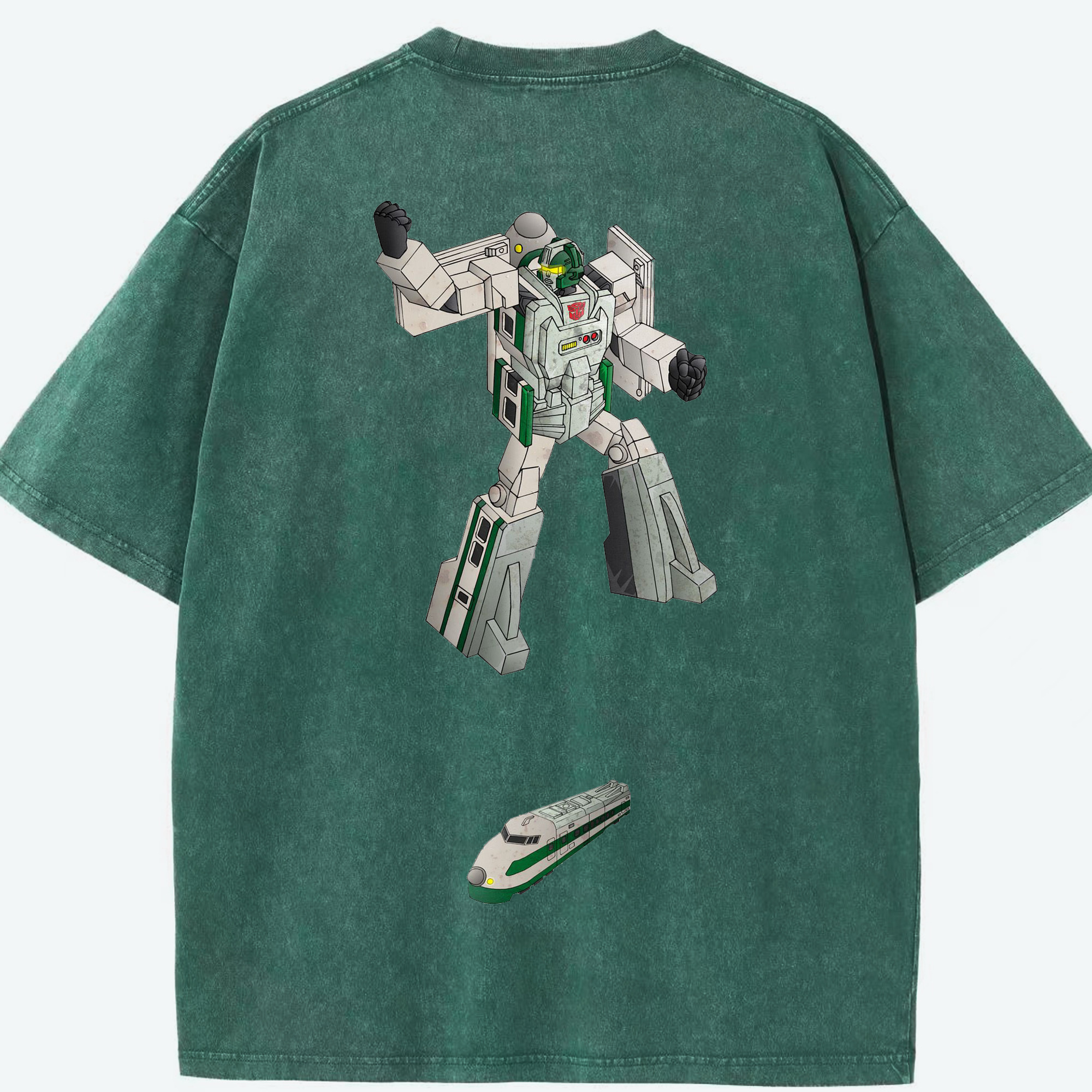 （画像用）  綿100% ヴィンテージ風 半袖Tシャツ（背面プリント）